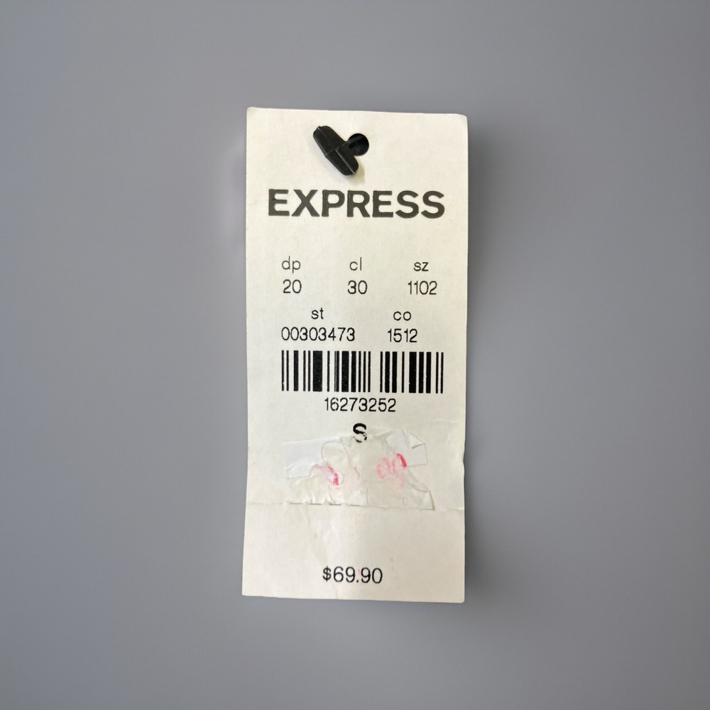 Express Performance Slim Fit Size Small Gray‎ NWT - image 4